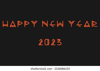 Simple design of happy new year 2023