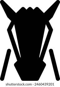 diseño simple del signo del icono de la cabeza de caballo