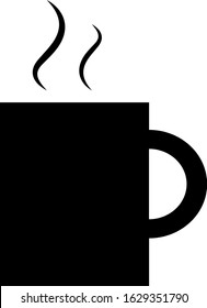 A simple design of hot mug icon