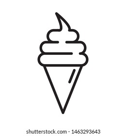 simple design of ice cream icon 