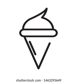 simple design of ice cream icon 