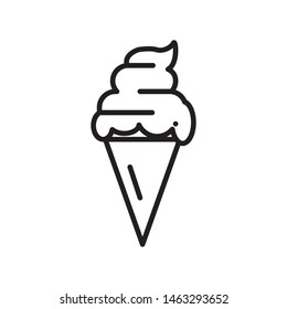 simple design of ice cream icon 