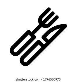simple design  icon line cutlery icon