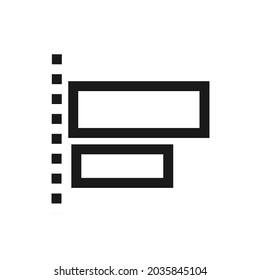 simple design icon or symbol align and distribute