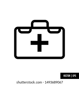 Simple design icon vector medical kit