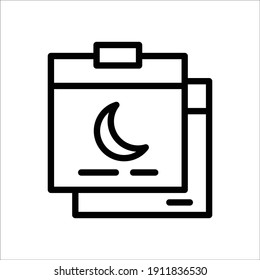 Simple design icon for welcoming the month of Ramadan
