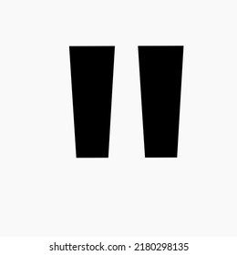 simple design for icons quotation mark