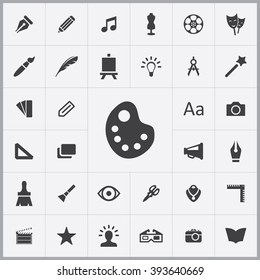 Simple Design Icons Set. Universal Design Icons To Use For Web And Mobile UI, Set Of Basic Design Elements 