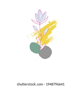 a simple design illustration of a flower