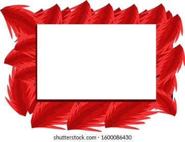 simple design of illustration frame template. 