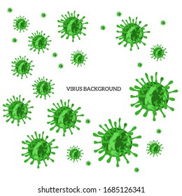 Simple design of illustration virus background 
