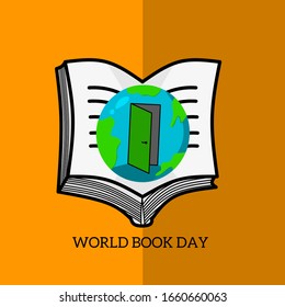 Simple design of illustration world book day 
