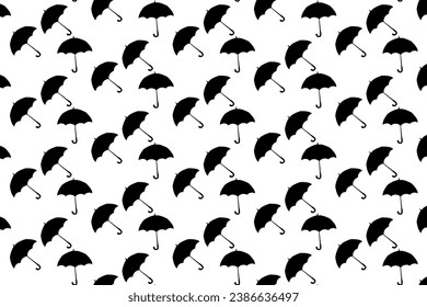 Icono de paraguas ilustrador de diseño simple, eps vectoriales en blanco y negro 10