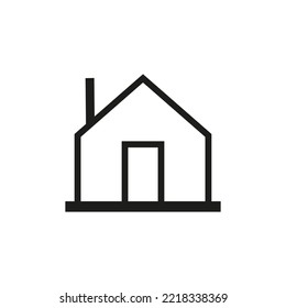 simple design industry or storage icon, illustration, outline, vector.