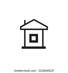 simple design industry or storage icon, illustration, outline, vector.