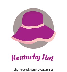 Simple design of Kentucky Derby hat