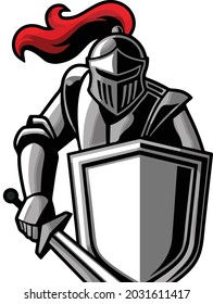 Simple Design Knight Crusades Logo