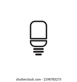 Simple Design Lamp Icon, Vector Illustration