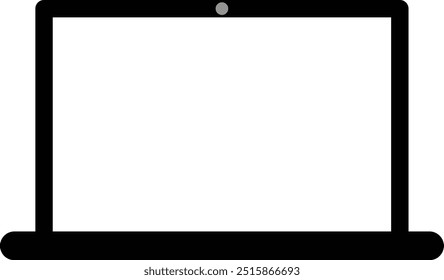 simple design of laptop icon
