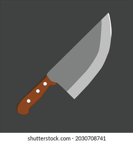 simple design large kitchen knife