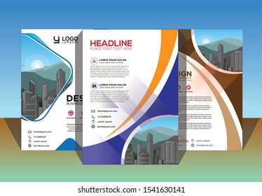 Simple Design Layout of Brochure, cover, flyer, and poster vector template
