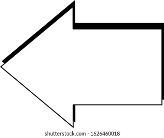a simple design of left arrow icon
