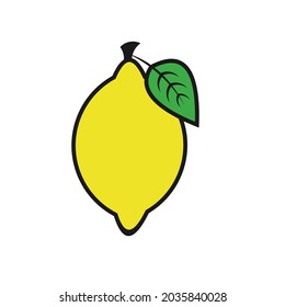 simple design lemon icon or symbol