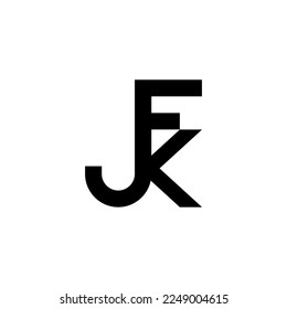 simple design of letter JFK vector