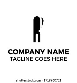 simple design letter r logo