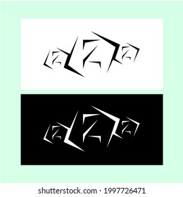 simple design of letter "Z" suitable for clothing background
