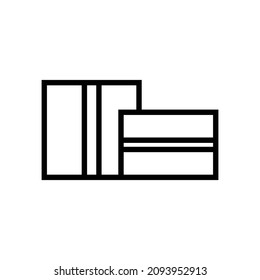 Simple Design Line icon item box 
 for marketplace 
