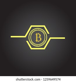 Simple Design Logo Bitcoin