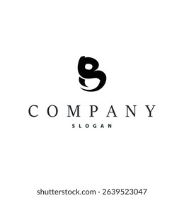 simple design logo letter B design minimalist simple modern initial alphabet as a symbol of product brand or business letter template illustration