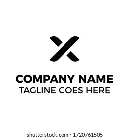 simple design logo letter x