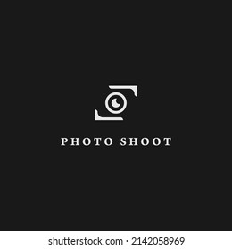 Simple design logo photography. Illustration of camera digital on white background.