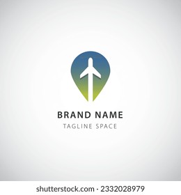 Simple Design Logo Template withTravel Icon