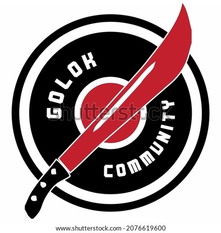 Simple Design Machete Logo for Community