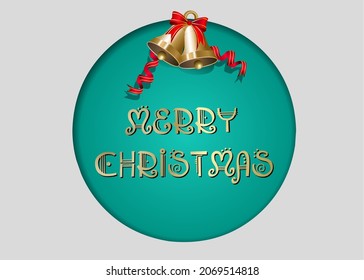 simple design merry christmas vector 