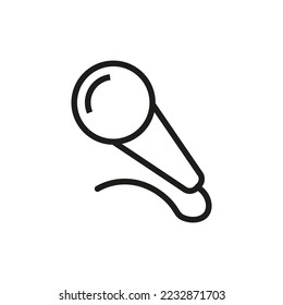 simple design microphone icon, illustration, vector 
