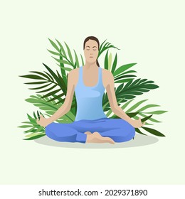 Simple design mind meditation for mental health