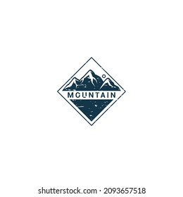 simple design Modern Mountain Logo Design Vector