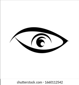 Simple design monogrammed eye image