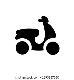 Diseño sencillo para icono de motocicleta