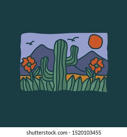 simple design mountain brand clothing illustration 