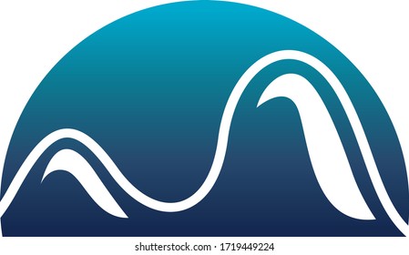 Diseño simple Montaña Color completo Para logotipo, marca e icono