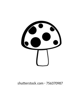 simple design of mushroom 