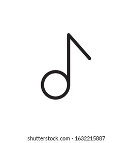 Simple Design Music or Music Not Vector Icon