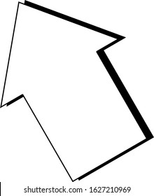 A simple design of northwest arrow icon