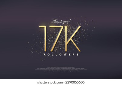 Simple design number 20. Celebration of achieving 17k followers number.