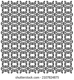 Simple Design Ornaments, Aztecs Black White Pattern, Texture, Background